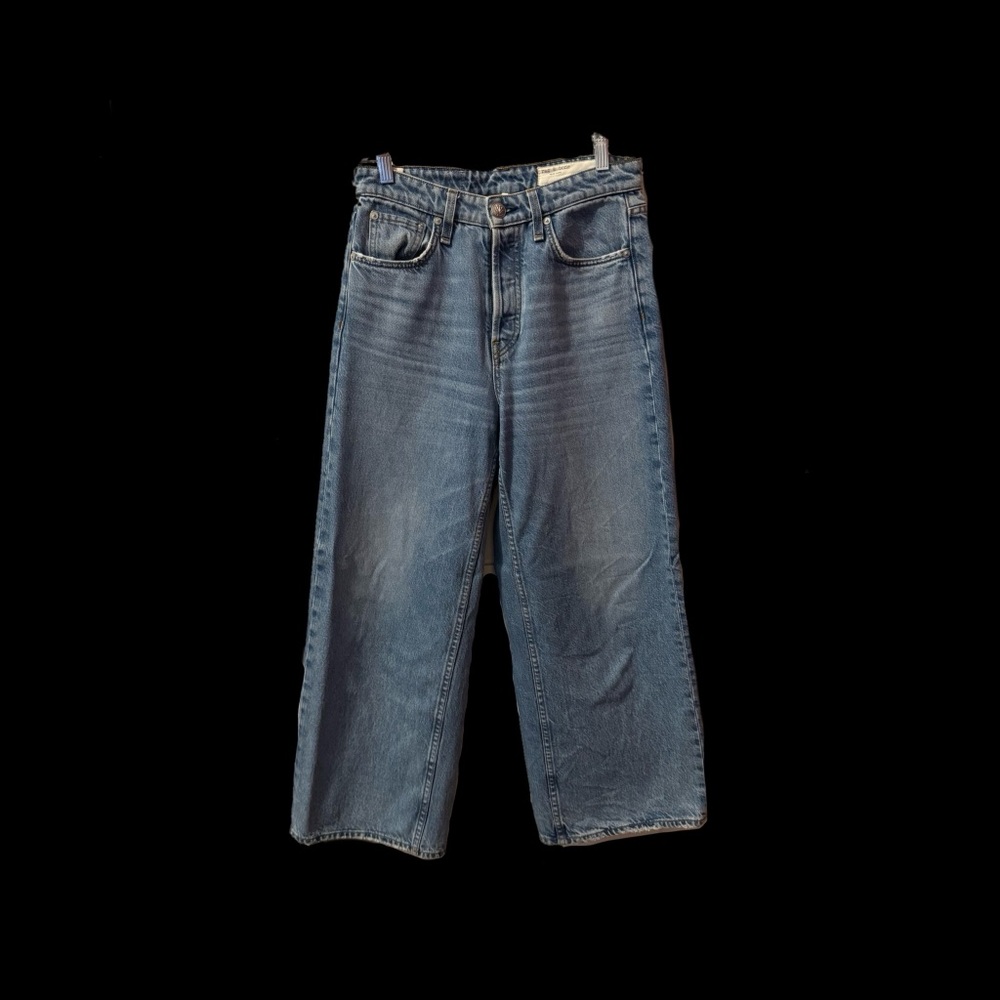 Rag & Bone Maya High Rise Ankle Wide Leg Jeans